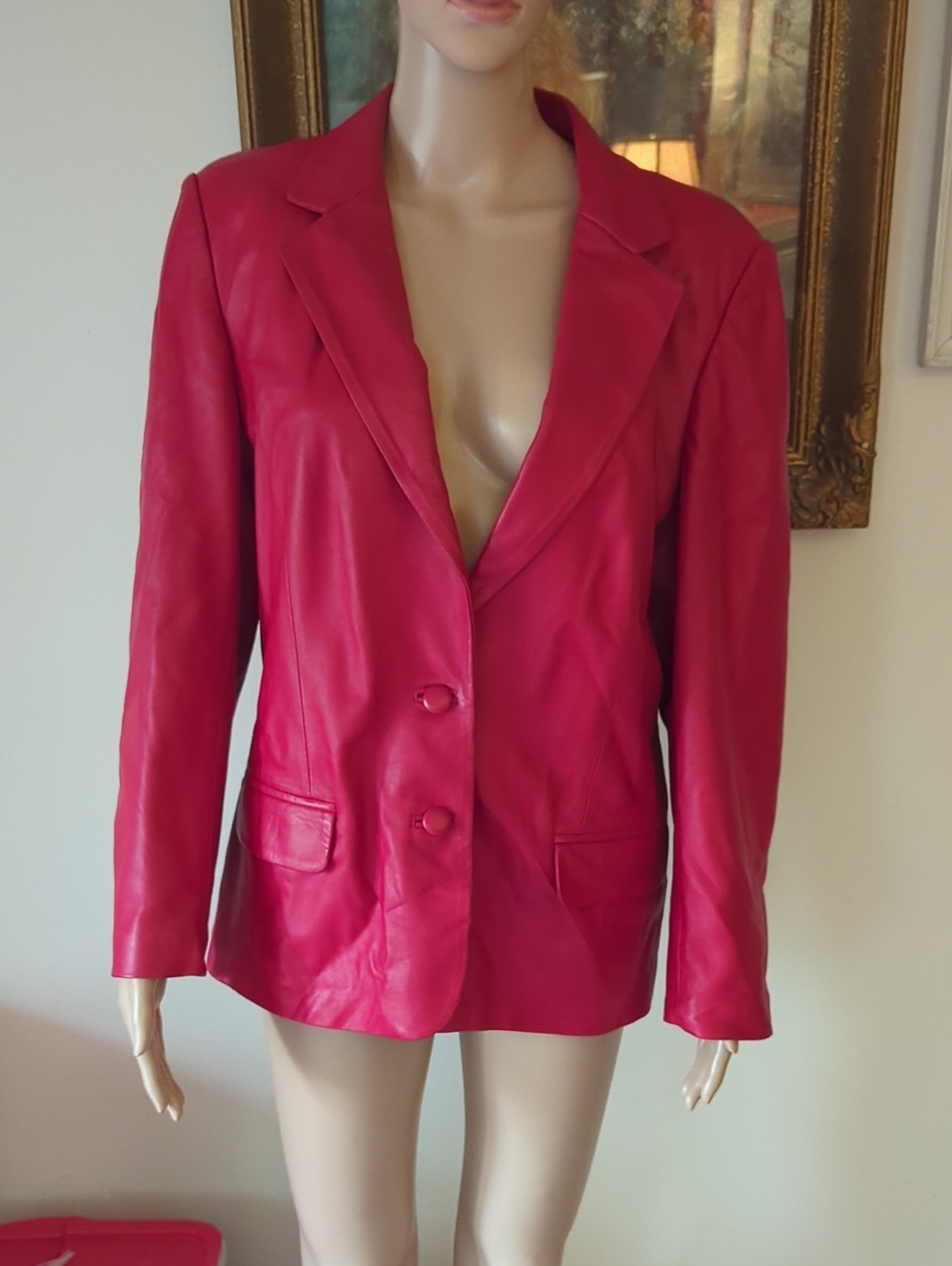 Beautiful Red Leather Jacket